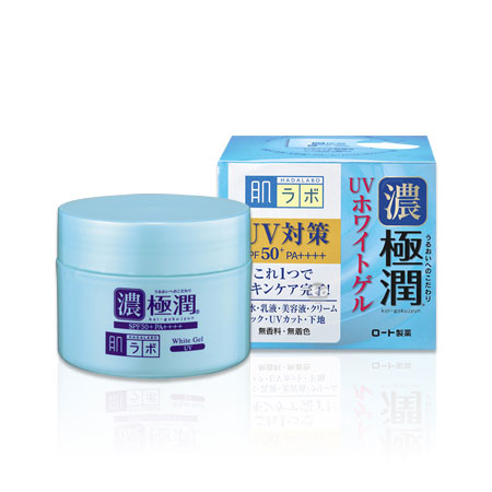 [로토제약] 하다라보 고쿠쥰 uv 화이트겔 90g SPF50+ PA++++