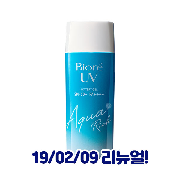 [카오] 비오레 uv 아쿠아리치 워터리 젤타입 썬크림 90ml